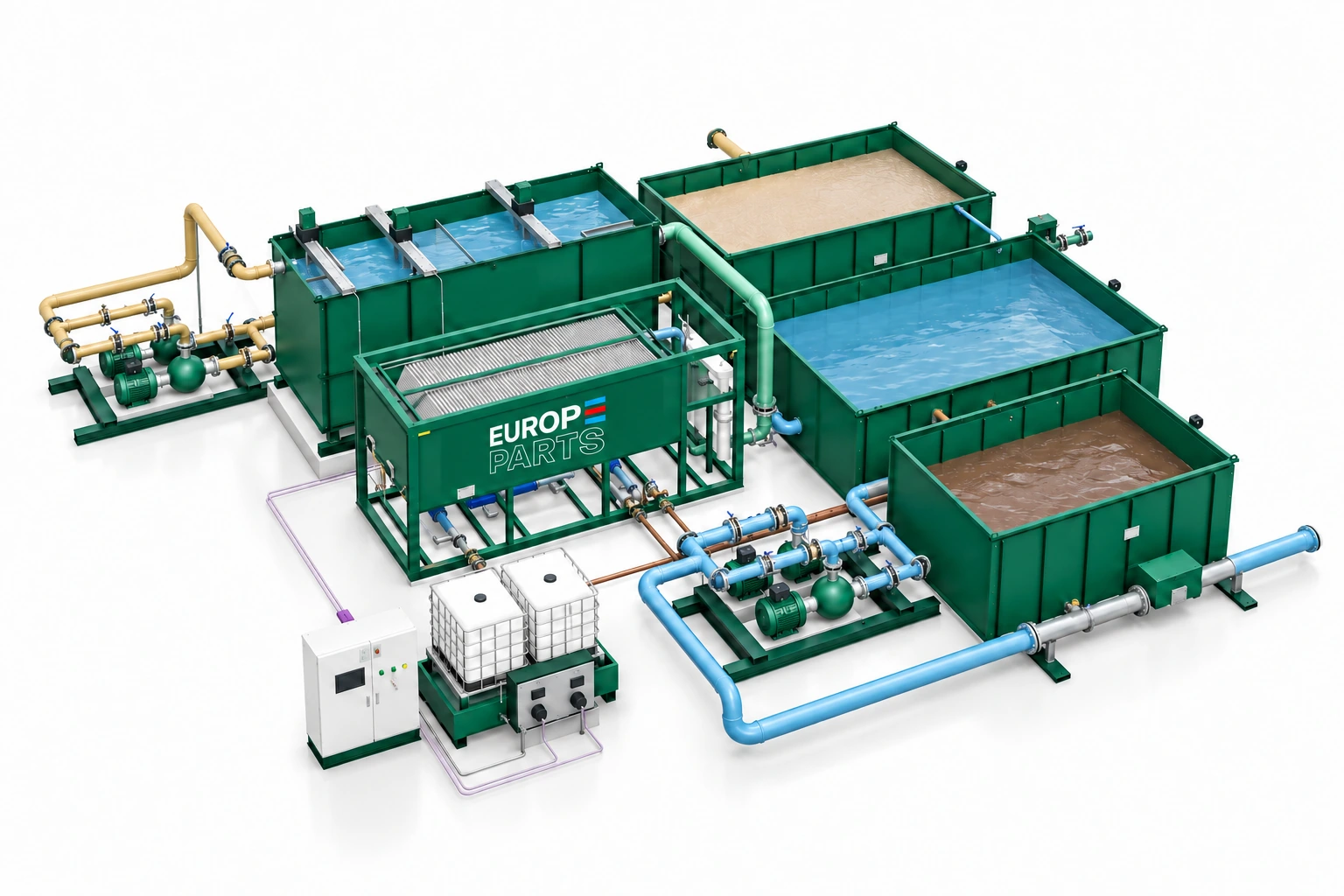 WRS 150 Europe Parts water recycling plant